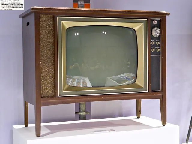 台視製配廠生產的最後一台「台視牌」黑白電視機;1971 年結束裝配時,總共做了 58,450 台